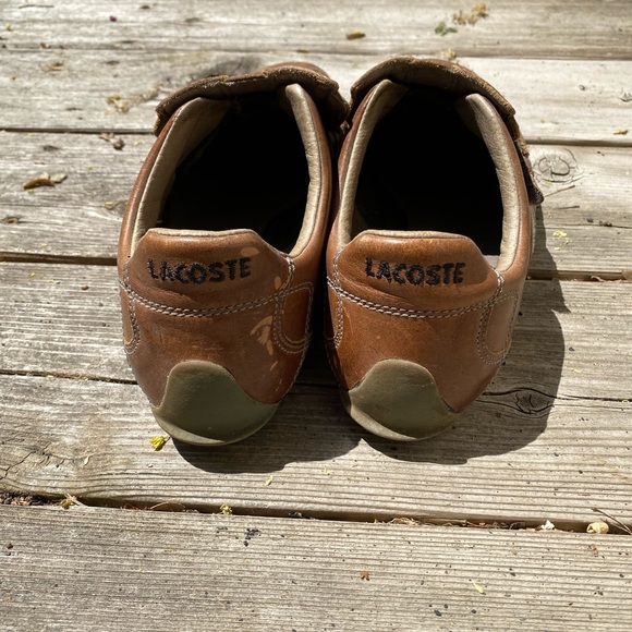 Men’s Lacoste brown leather shoes - Picture 5 of 8